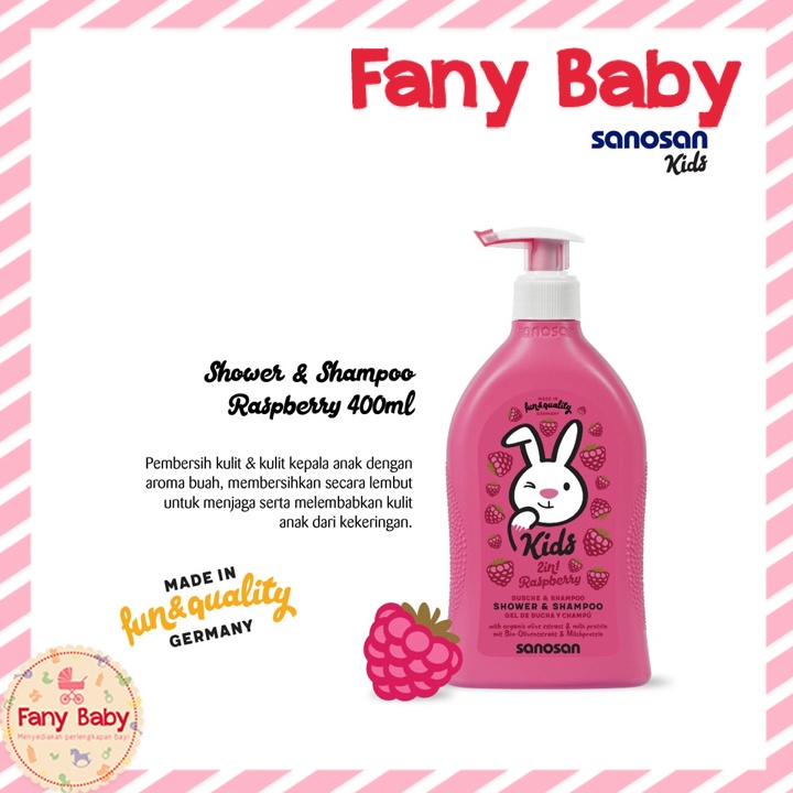 SANOSAN KIDS SHOWER &amp; SHAMPOO 400ML