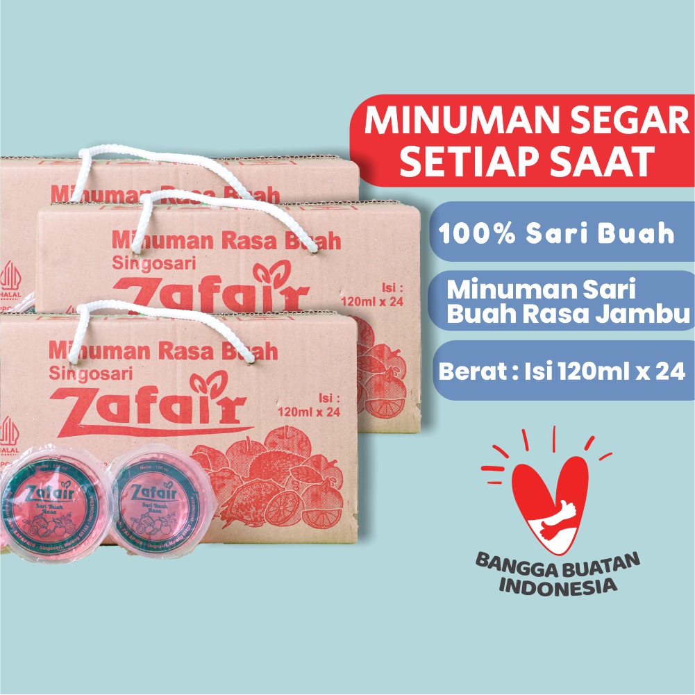 

Minuman Sari Buah Rasa Jambu 120ml x 24 Enak dan Menyegarkan