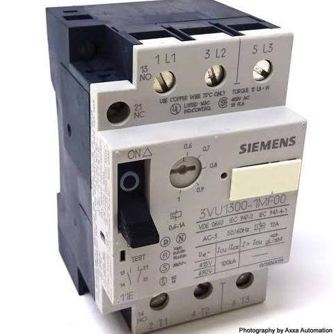 Motor Protection Circuit Breaker Siemens 3Vu1300-1Mf00 0.6 - 1 Ampere Debezzz