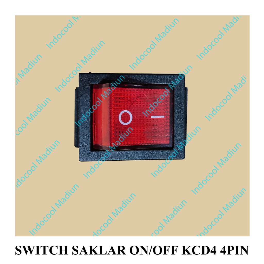 SSB4P SAKLAR/PUSH ON OFF 4PIN/SWITCH SAKLAR ON/OFF KCD4 4PIN