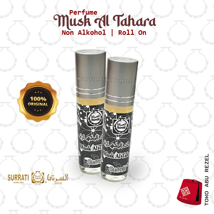 Parfum MUSK ALTAHARA 6ml Roll On | Parfum Surrati | Bibit Minyak |  Surrati Perfumes| Original Product | Surrati Factory Holly Makkah KSA