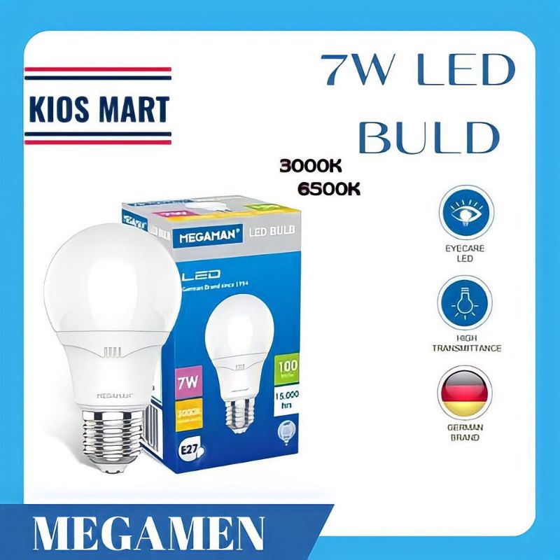 Megaman Lampu Bohlam LED YTA60Z4 Fitting E27 7W / White / Yellow