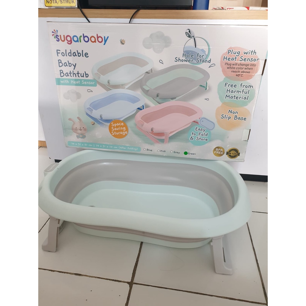 Sugar Baby Bathtub Foldable With Heat Sensor F76 Bak Mandi Bayi