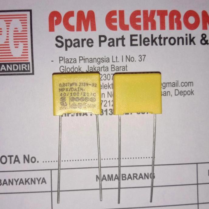 MKT 0.047uF 275V~ 47nF 275V 473 275V~ MKP kapasitor Capacitor pcmelektrob9090 Juara