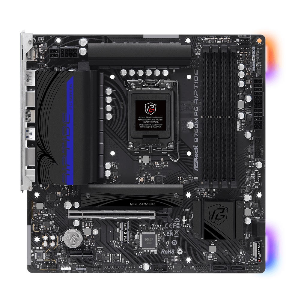 ASROCK B760M PG RIPTIDE | MOTHERBOARD INTEL B760 LGA1700 DDR5 MicroATX