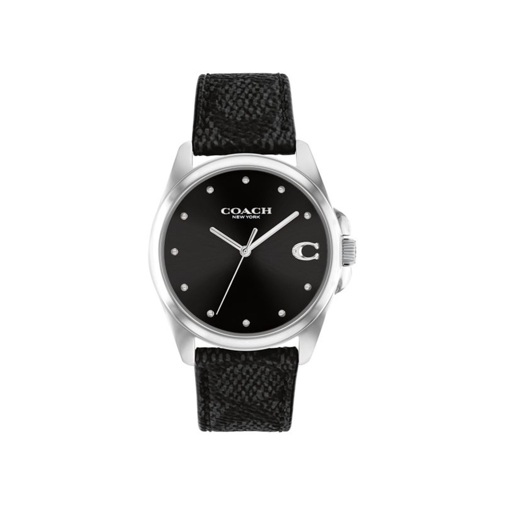 Coach Greyson Black Silver Women Watch 14504112
