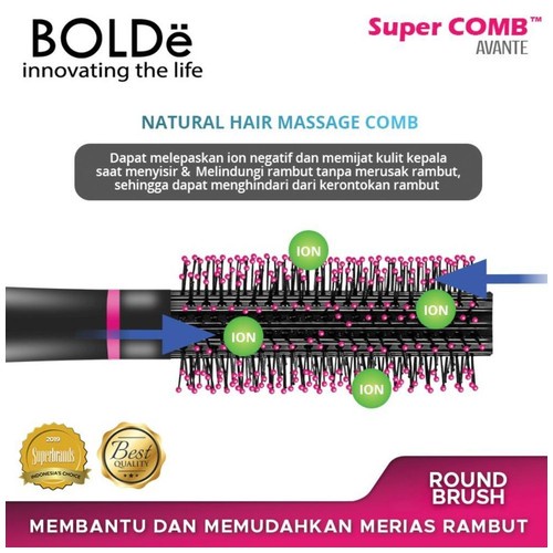 BOLDe Sisir / Super Comb Round Brush