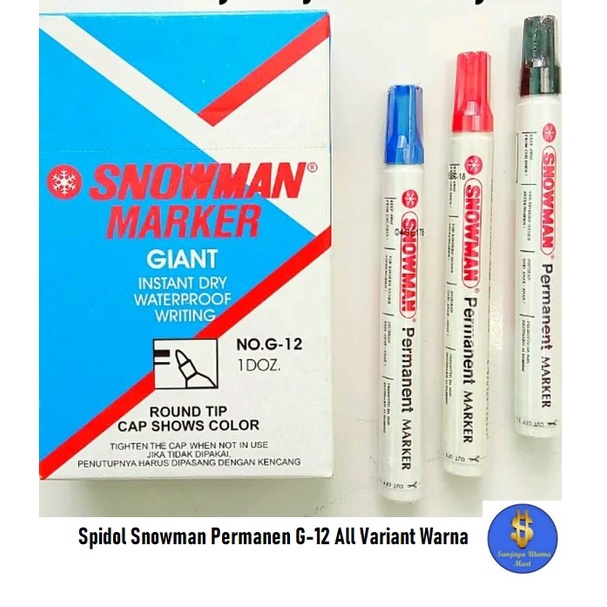 

Spidol Snowman Maker G-12 Permanen-Spidol Permanen Snowman