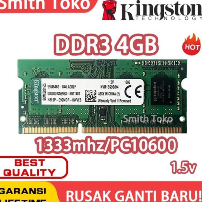 Ram Laptop Kingston Sodimm 4Gb Ddr3 Ddr3-1333 4G Sodim Ram