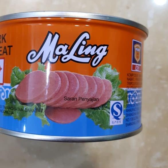 

Ω Canned Pork Luncheon Meat asli TTS (Maling) 397gr ➼