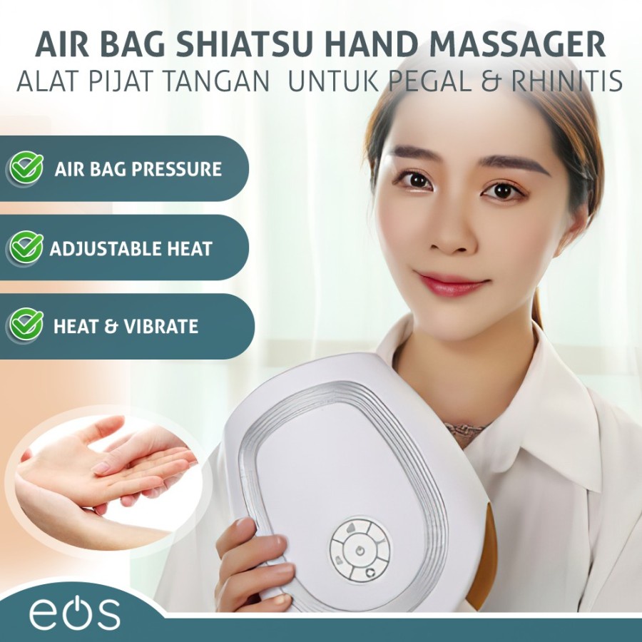 Air bag shiatsu hand massager alat pijat terapi tangan hand theraphy