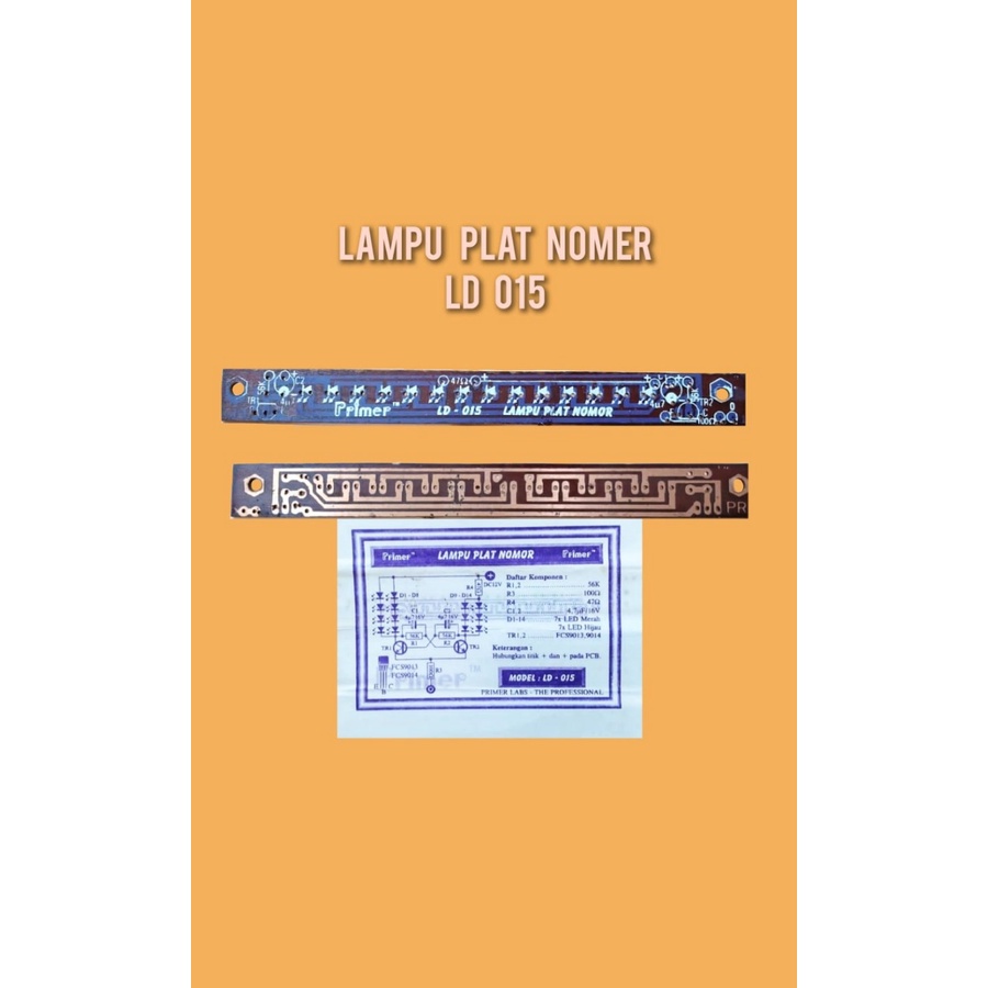 PCB Lampu Plat Nomer (LD 015)