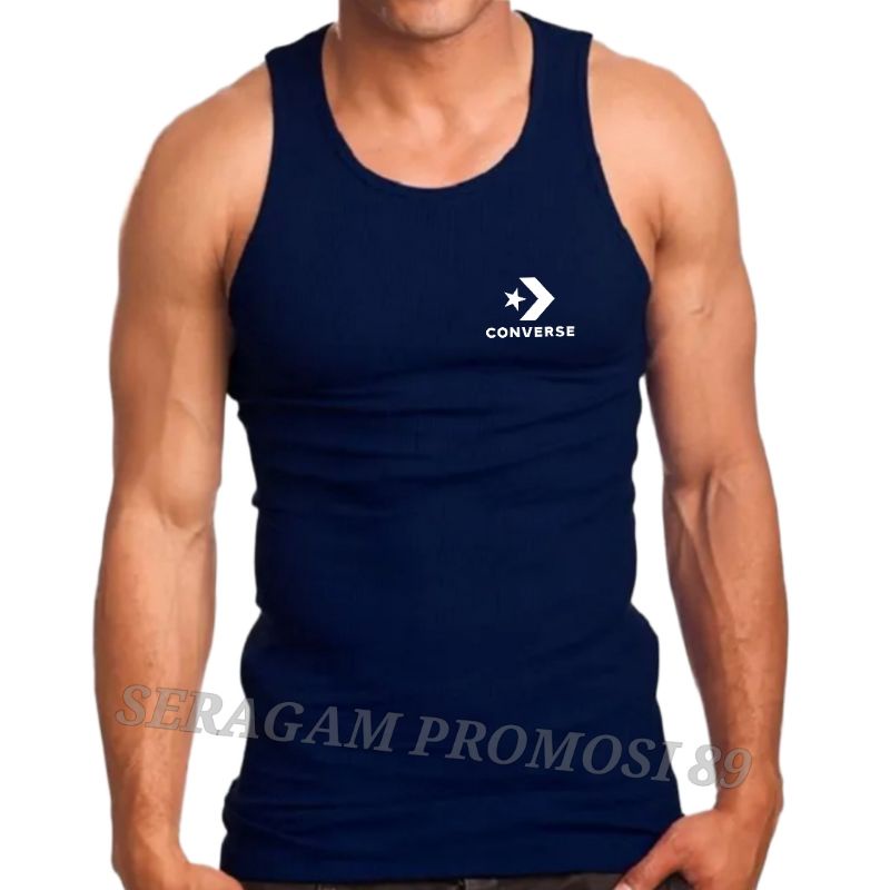 Baju Singlet Pria Dewasa CONVR / Dalaman Singlet Laki-Laki / Baju Lekbong Pria Keren / Tank Top Pria