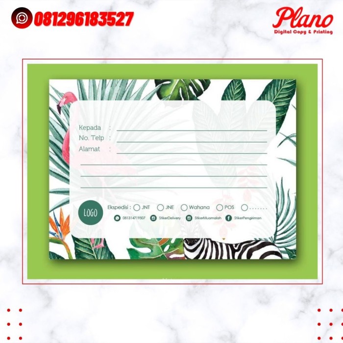

Print Cetak Stiker Pengiriman Olsho