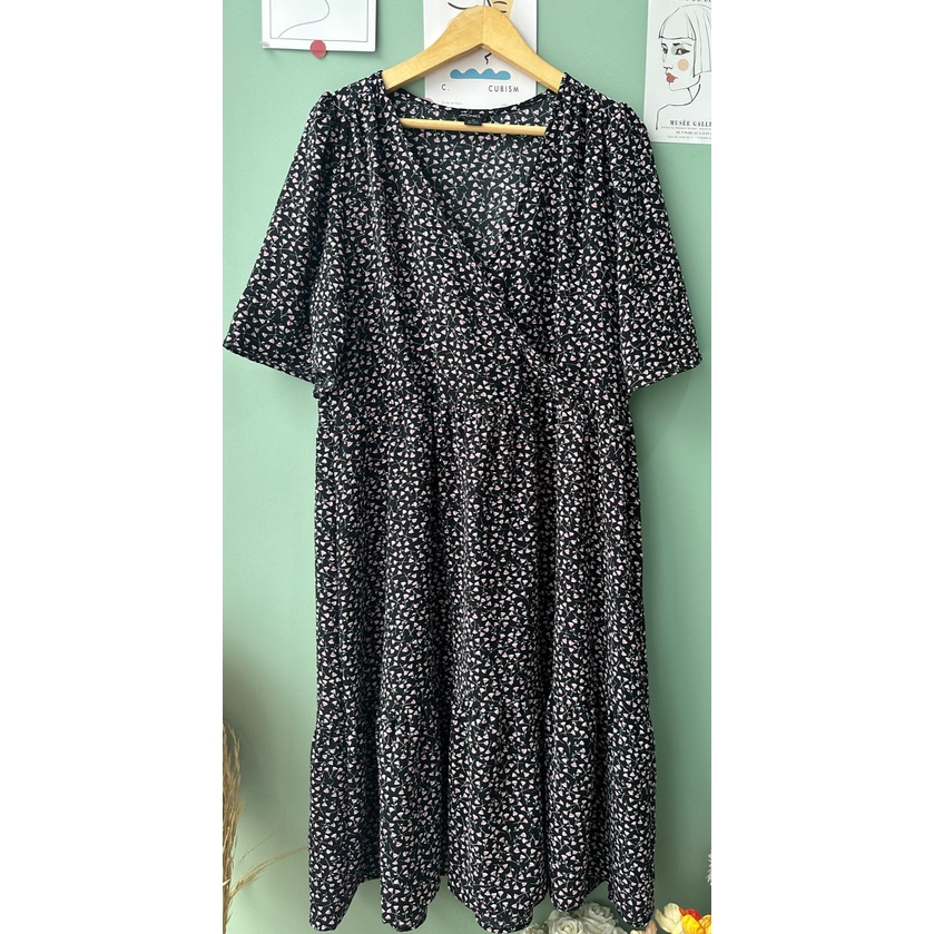 MNK tobroq printed button  dress