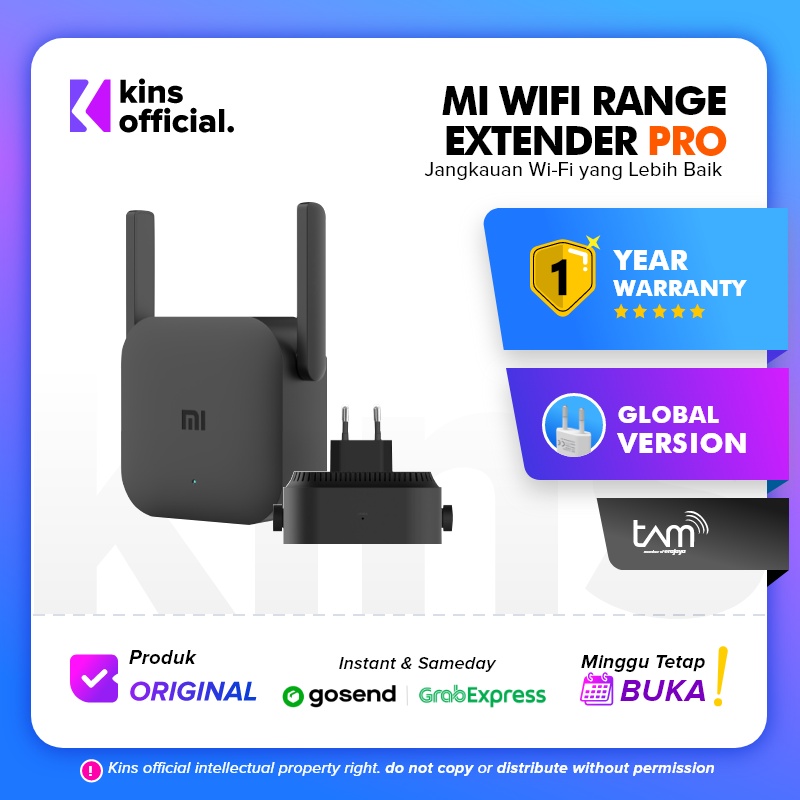 Xiaomi Mi Wi-Fi Range Extender Pro / Xiaomi Wifi Extender Pro Repeater Amplifier 300Mbps