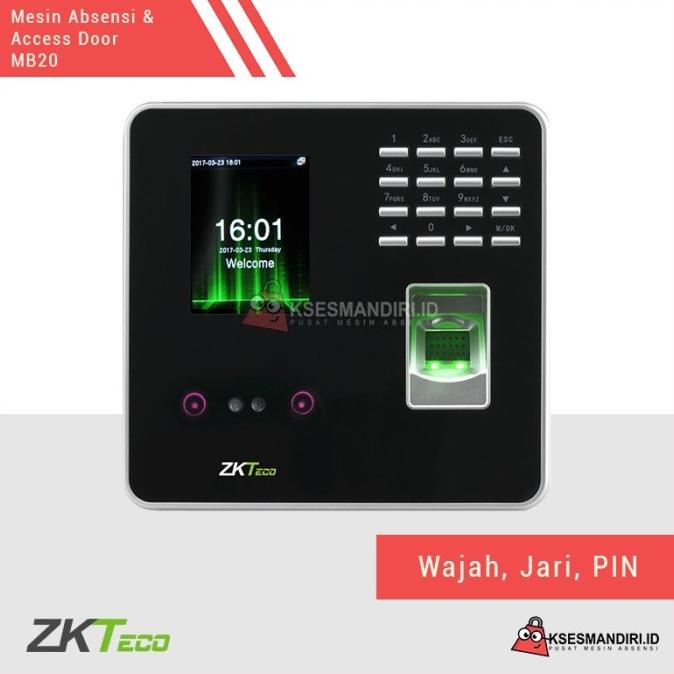 Mesin Absensi Dan Aksesdoor Zkteco Mb20