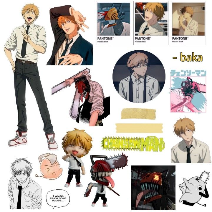 

stiker CHAINSAW MAN Custom 10x15cm - Aesthetic Keren HP & Laptop - Arutala | Wajib Baca Deskripsi