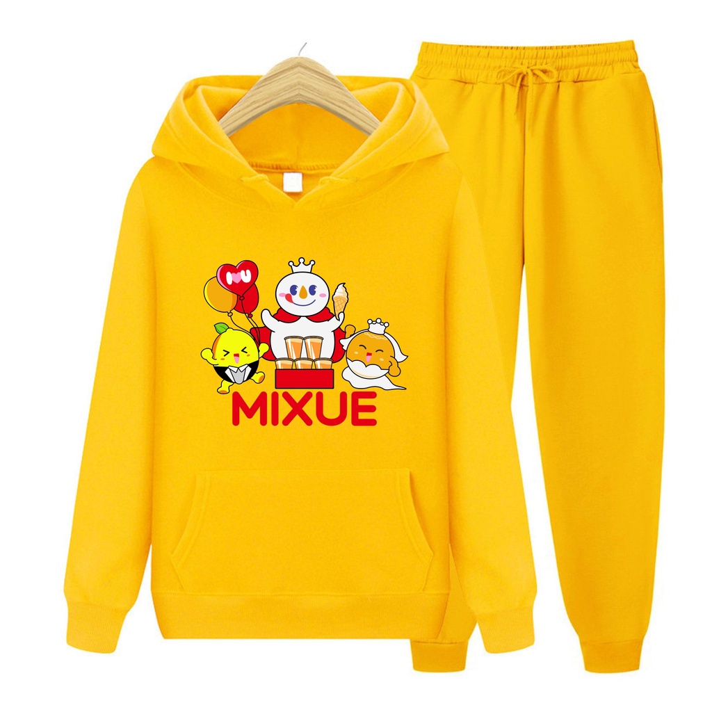 FenishaStore MIXUE ICE CREAM Sweater Hoodie Atasan Dan Setelan Anak Usia 4-13+ Tahun Bisa Bayar Ditempat COD