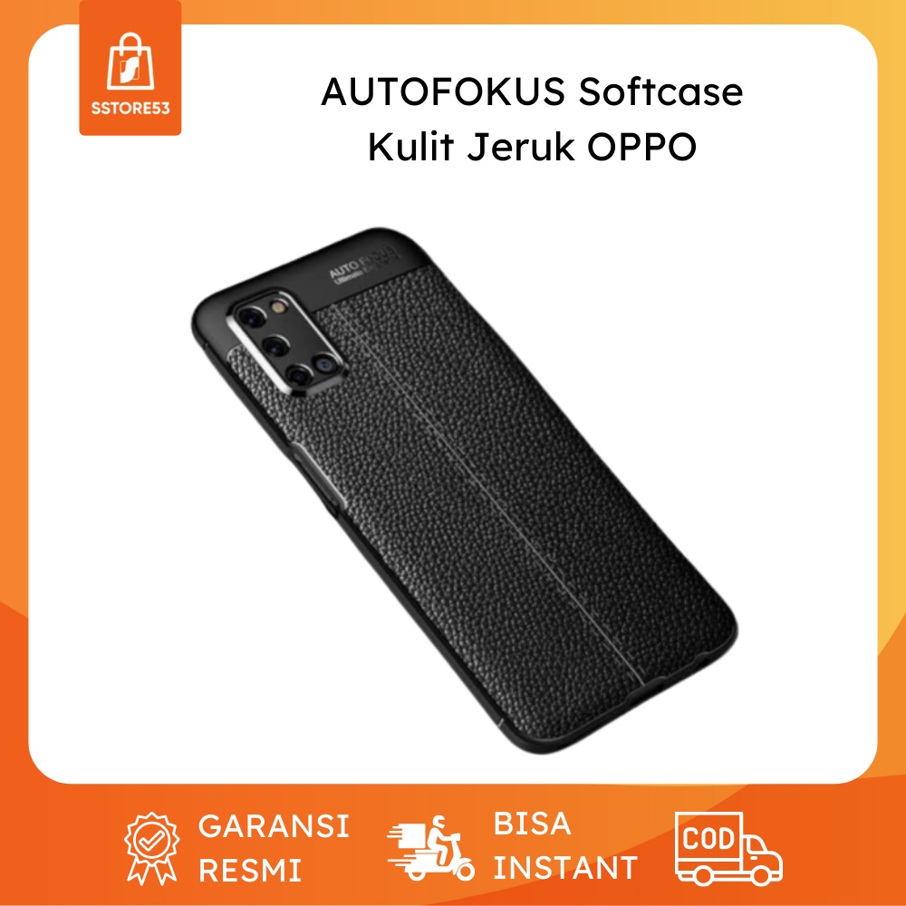 AUTOFOCUS Softcase Kulit Jeruk OPPO Seri F / Reno Case HP Casing Handphone