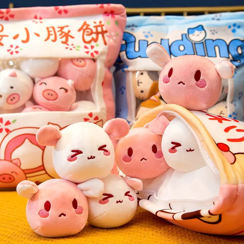 Bantal Pudding Boneka Snack Impor