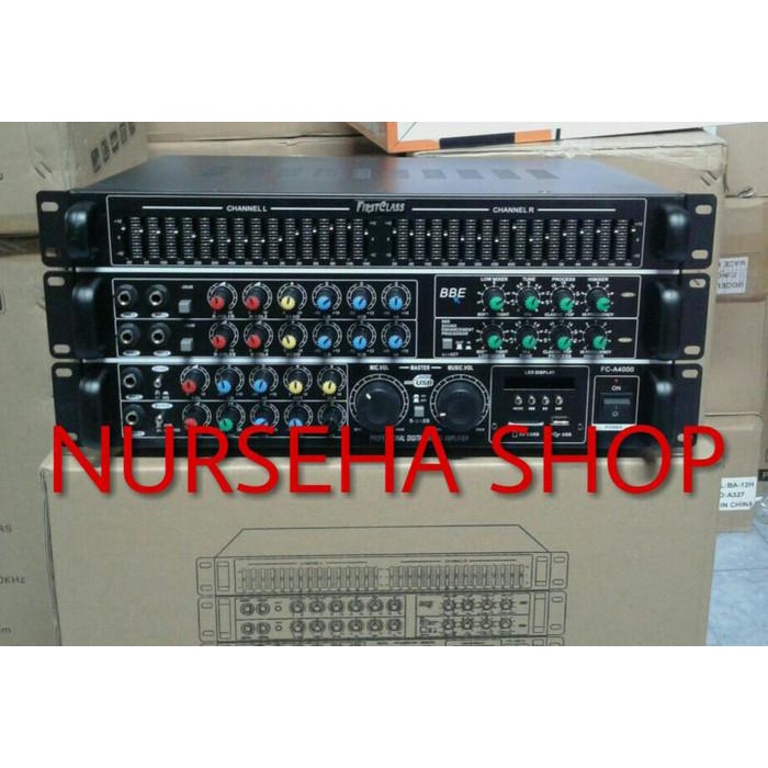Power Amplifier 6 channel FIRTSCLASS FC A4000 500 Watt BBE