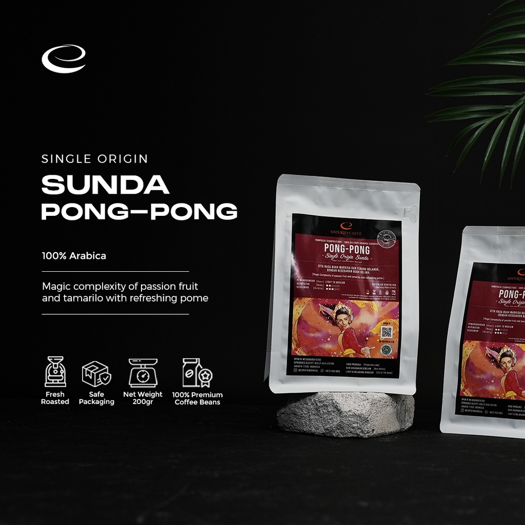 

Esperto Caffe Single Origin Sunda Pong-Pong Natural 200 gr