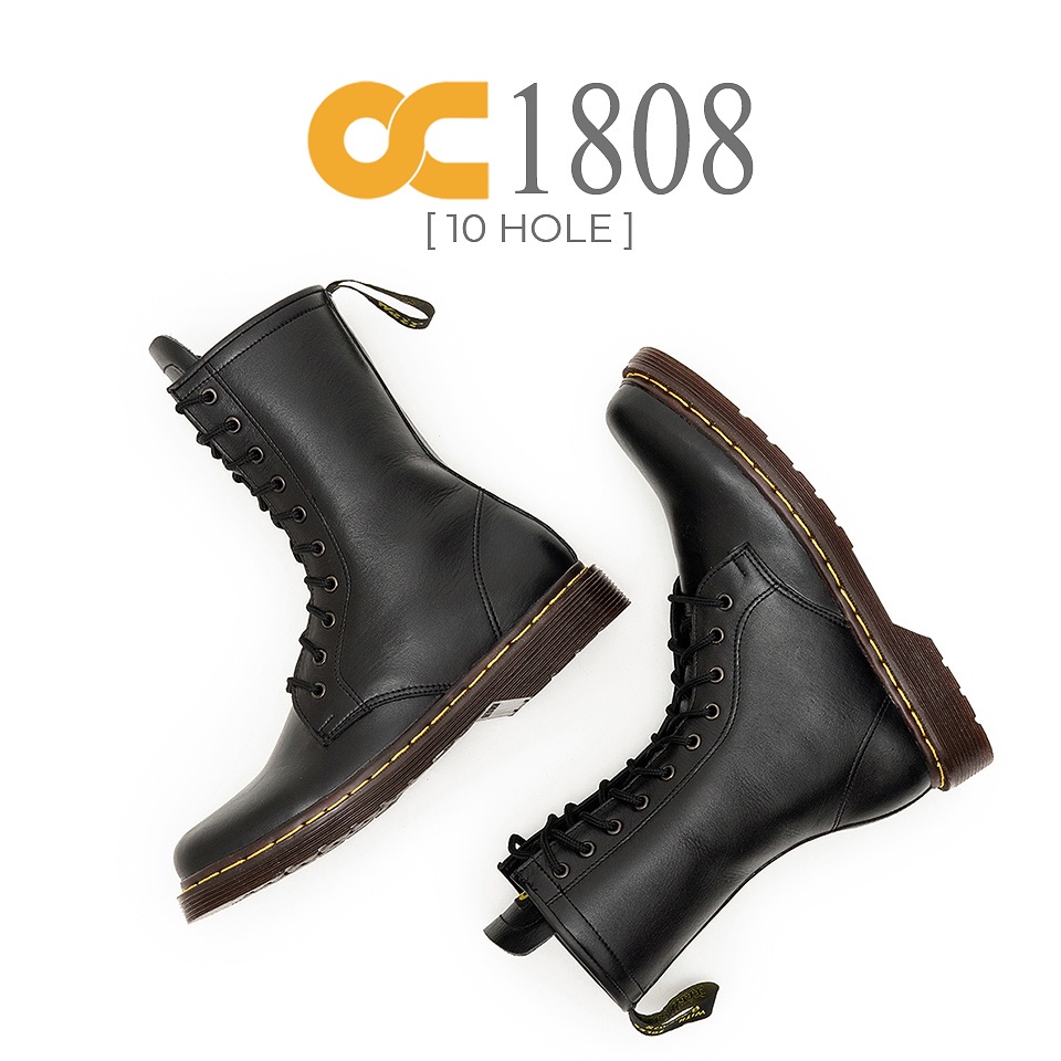 SEPATU BOOT 10 HOLE KULIT ORIGINAL 1808