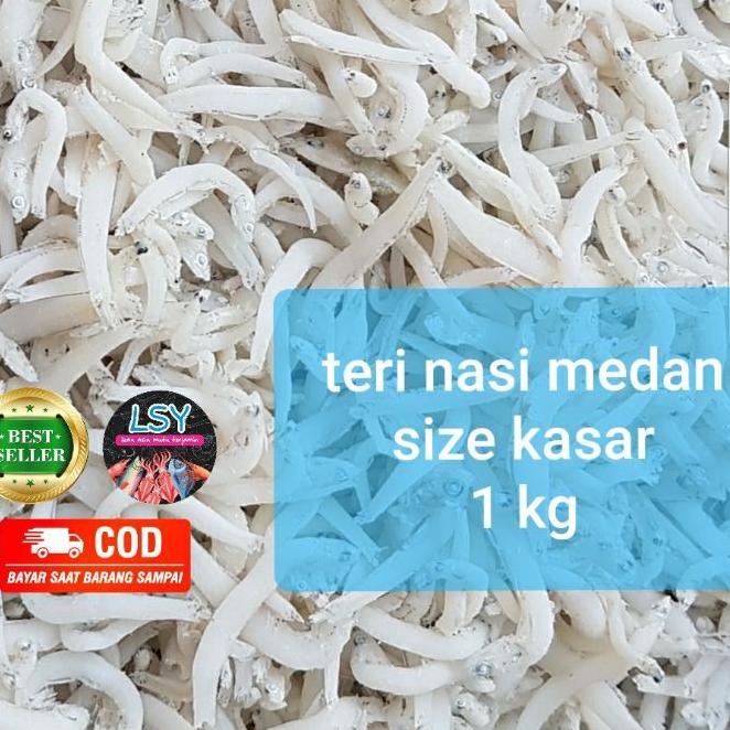 

۝ ikan asin teri nasi medan / tn putih / size jumbo 1kg ☁