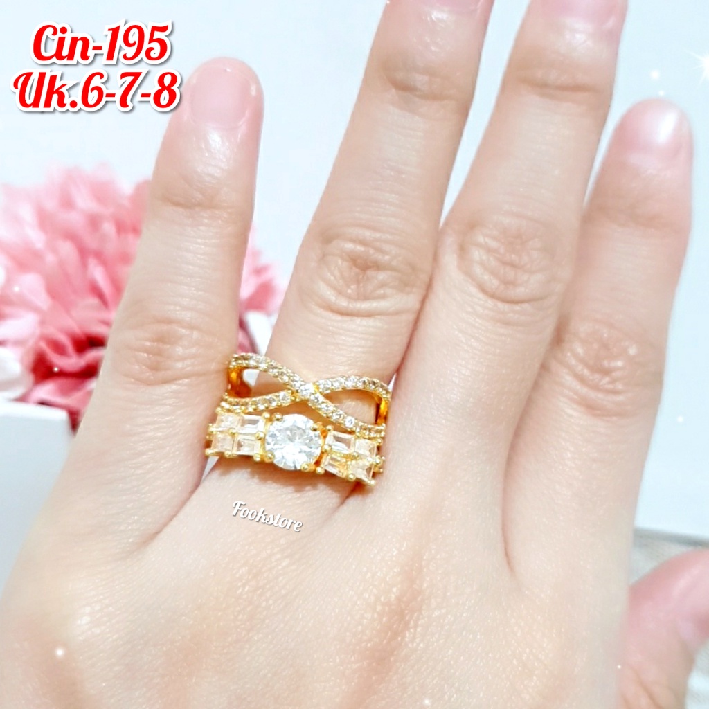 CINCIN DEWASA PERMATA PERHIASAN XUPING /CIN-195