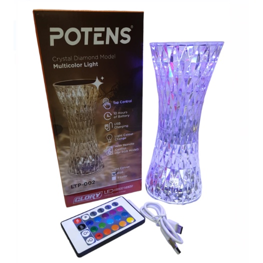 Potens Lampu Tidur LED Warna Warni Model LTP-002