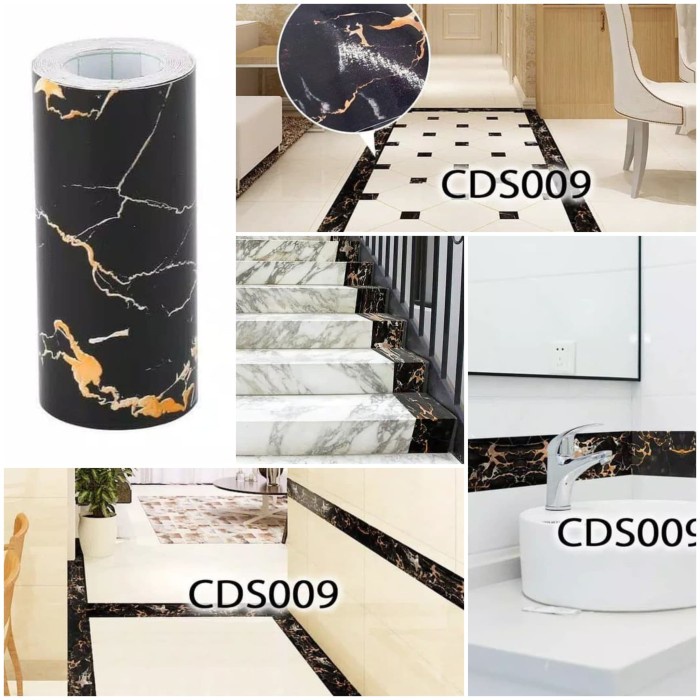 Terlaris Sticker Lantai 10 Mtr 45 Cm / Wall Border List Lantai