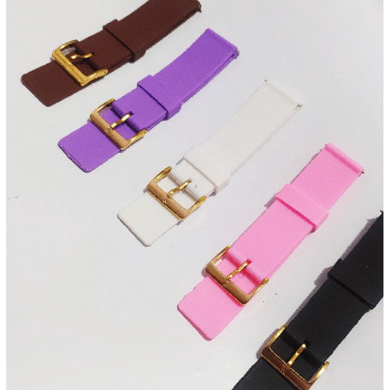 strap Rubber tali jam tangan 22 mm 5 warna real pict