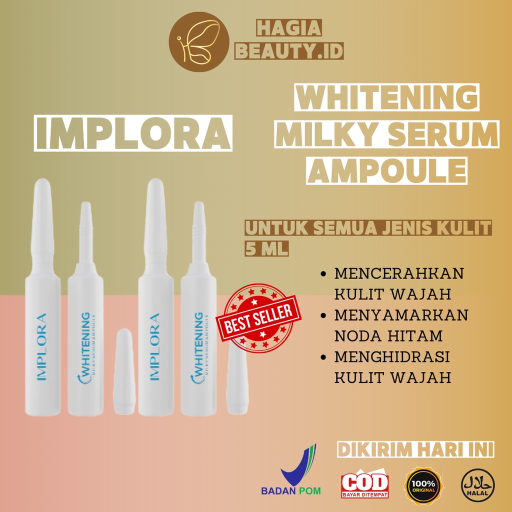 BISA COD - Implora Whitening Milky Serum Ampoule