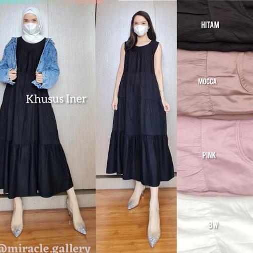 SPECIAL PRICE INER MIDI SIANTAR / INNER RAYON TWILL MIDI DRESS SIANTAR - WARNA