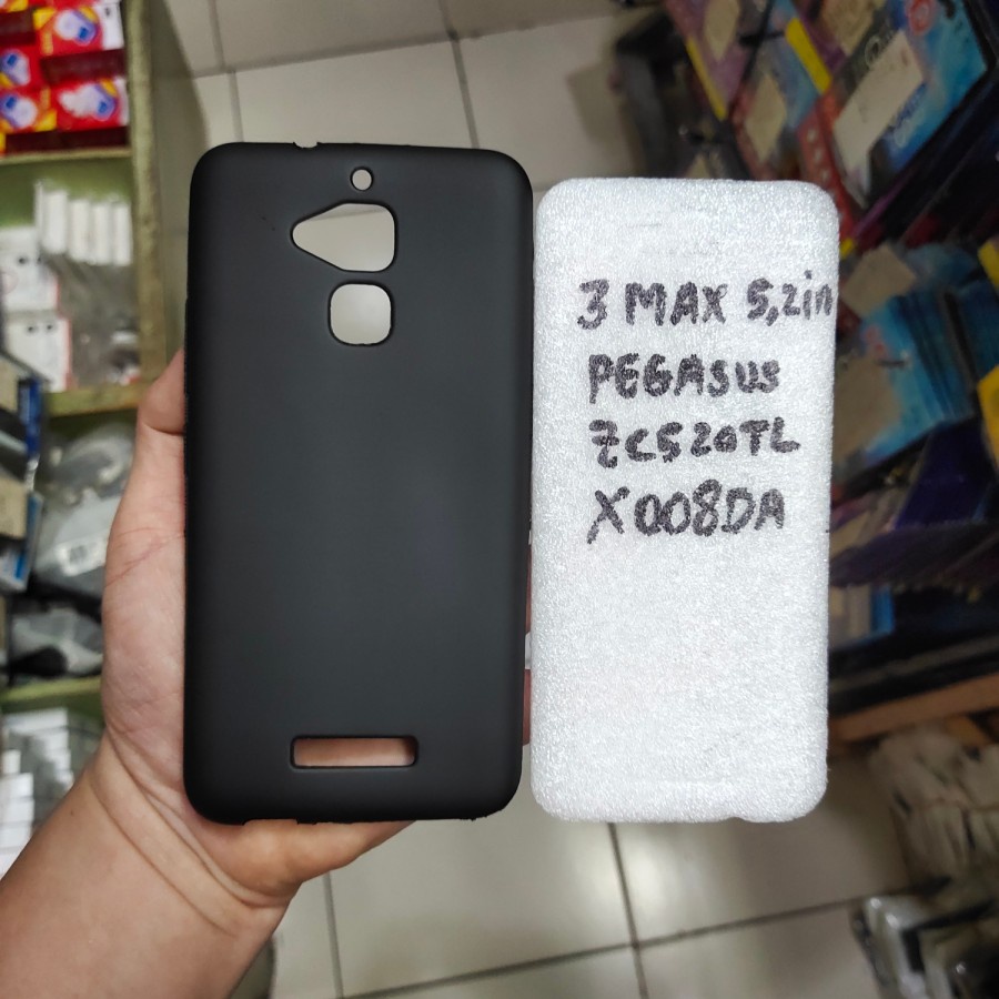 ASUS ZENFONE 3 MAX 5.2IN / PEGASUS / ZC520TL / X008DA silikon karet hitam