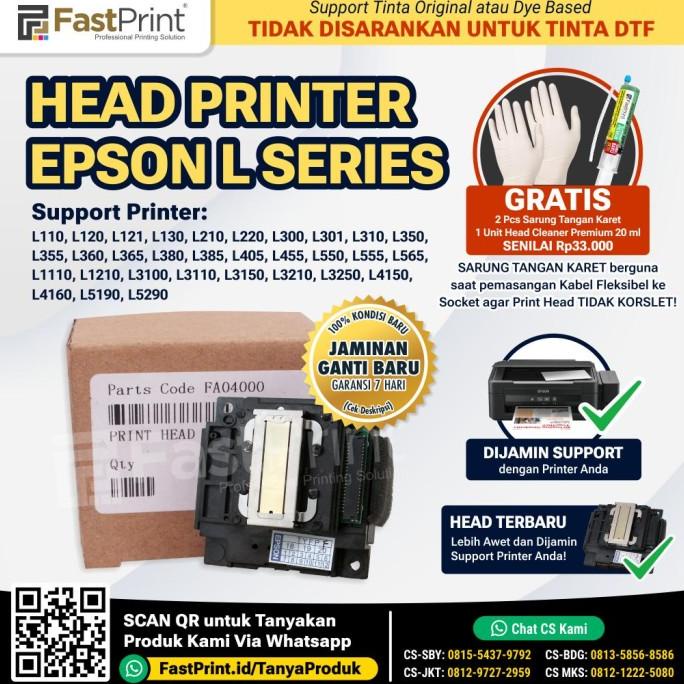 Print Head Printer Original Epson L120 L130 L220 L300 L310 L360 L365