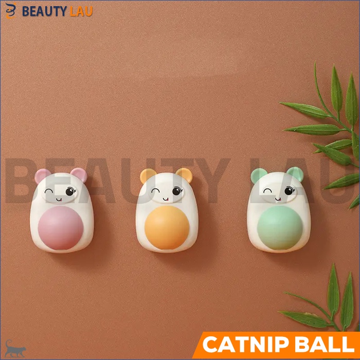 CATNIP BALL KUCING TEMPEL AVOCADO BOLA CATNIP PUTAR LUCU CATMINT MAINAN BUAT KUCING RELAKSASI