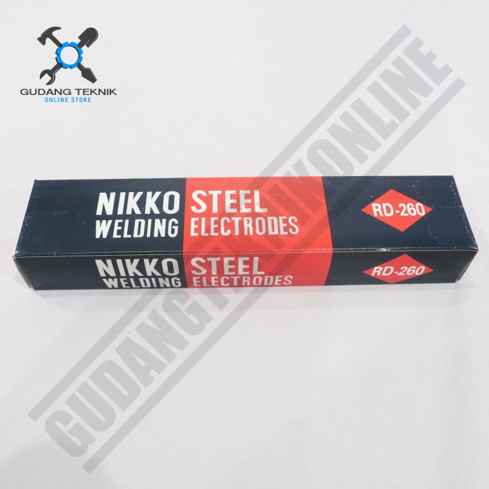 Kawat Las Steel 2.6mm 3.2mm 4.0mm 5Kg RD260 NIKKO / Kawat Las 2.6 mm 3.2 mm 4.0 mm 5 Kg Steel Welding Electrodes RD 260 NIKKO