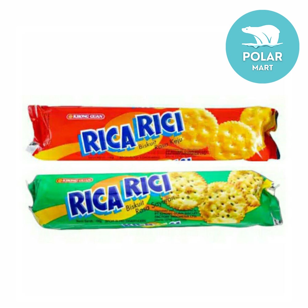 

Khong Guan Rica Rici Biskuit Varasi Rasa Keju & Sayuran Snack 100 Gram