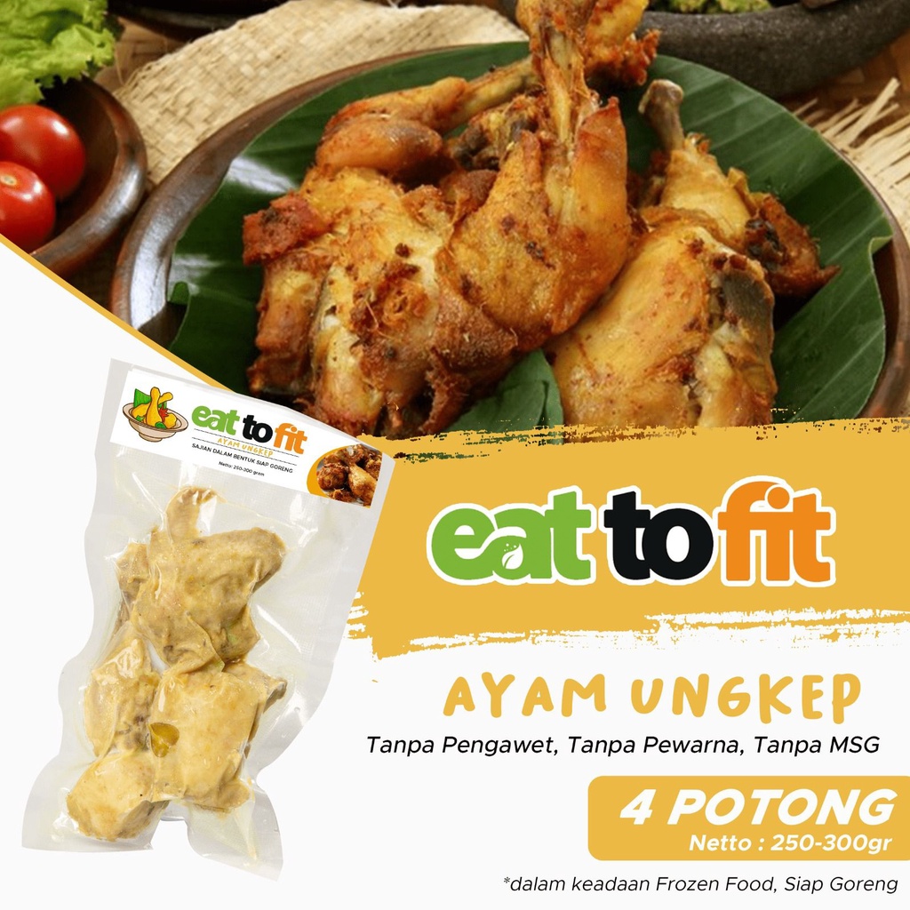 AYAM UNGKEP BUMBU KUNING ISI 4 POTONG FROZEN EAT TO FIT