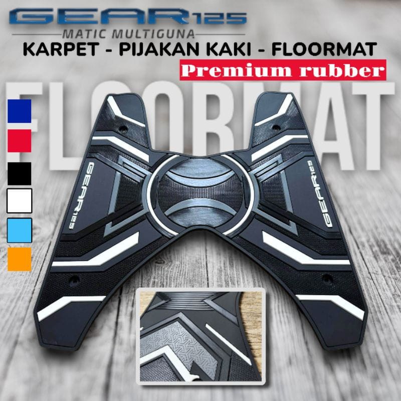 Karpet Yamaha Gear 125 Bordes pijakan kaki Gear 125 2020