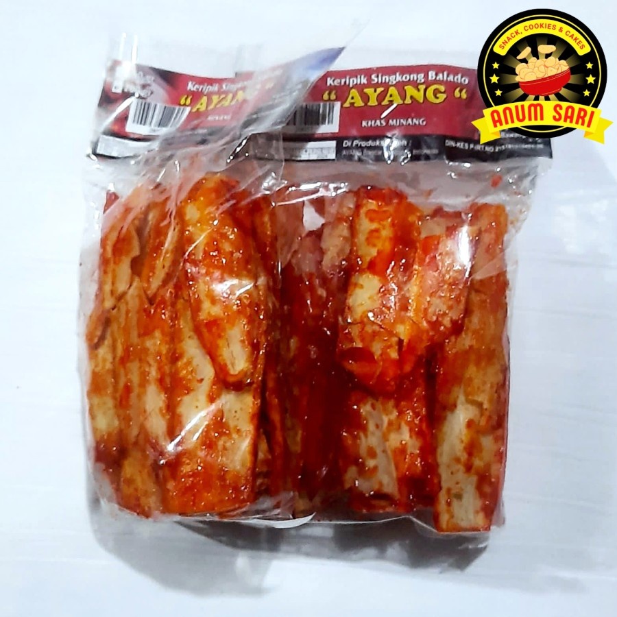 

ANTE Keripik Singkong Balado Pedas Padang Sanjay [200 Gram] Anum Sari