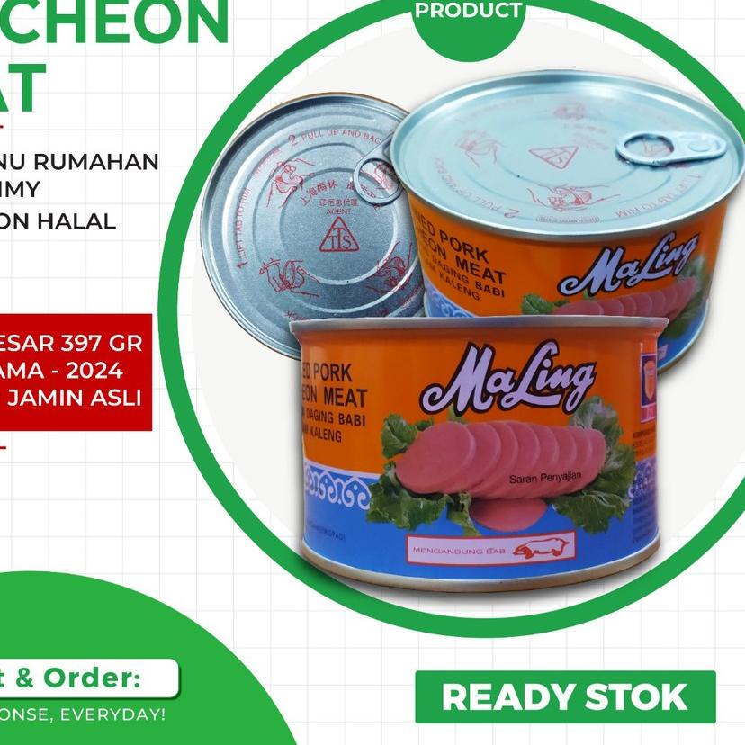 

✈ MALING TTS 397 GRAM / MA LING CANNED PORK - NON HALAL ♦