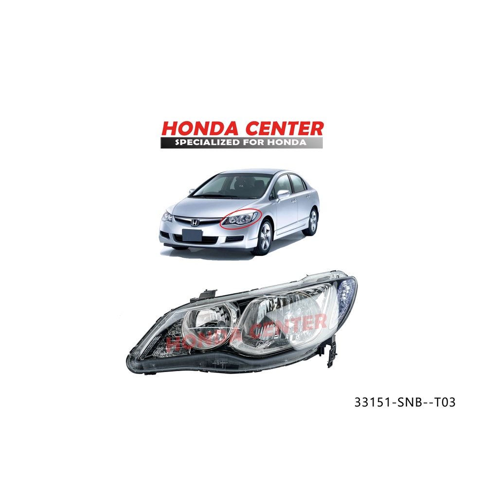 head lamp lampu depan civic fd 2006 2007 2008 2009 2010 2011