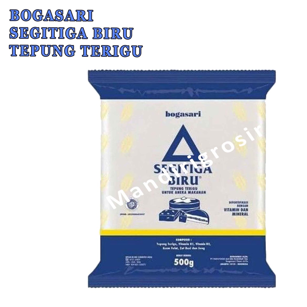 TEPUNG TERIGU* SEGITIGA BIRU* BOGASARI* ANEKA MAKANAN* 500g