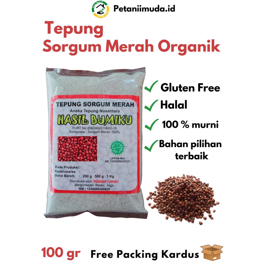 

Tepung Sorgum Merah kemasan 100 GRAM/Tepung CANTEL kemasan 100 GRAM/Tepung Beras Sorgum Merah kemasan 100 GRAM/Tepung Beras Sorgum kemasan 100 GRAM/Tepung Biji Sorgum Merah kemasan 100 GRAM