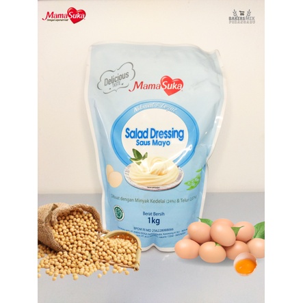 

❗MURAAAHH MERIAAAHH❗ Mayonnaise Mamasuka Salad Dressing 1 KG (Besar) - Mayones - Mayonaise - BPOM RI ✅