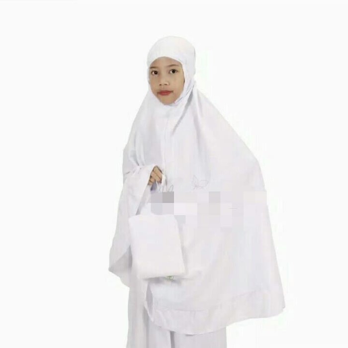 MUKENA ANAK PUTIH POLOS / MUKENA / MUKENA PUTIH / HADIAH