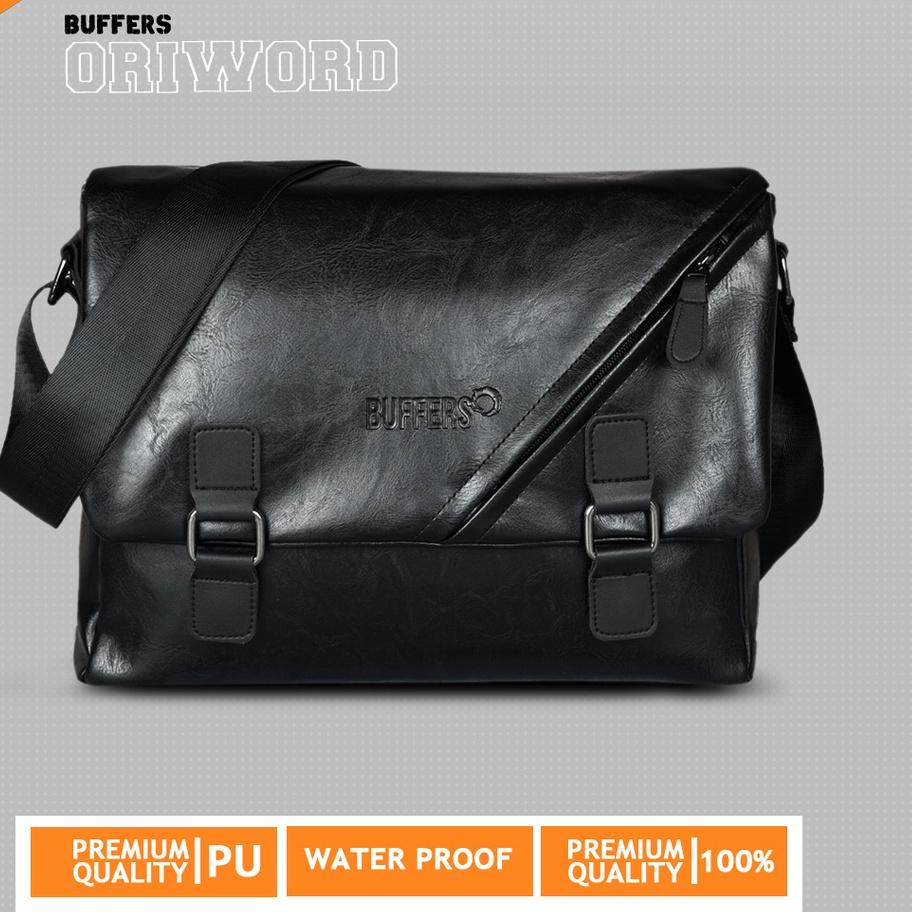 ۩ BUFFERS Oriword - Tas Selempang Pria Kulit Tas Kerja Pria Kulit Tas Pria ℮